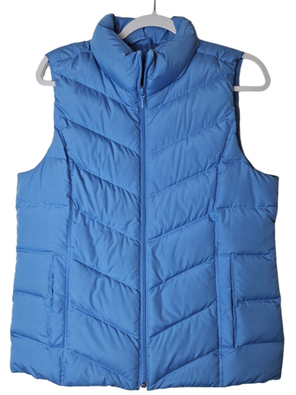 Lands' End Puffer Vest Down/Feathers Blue Size M
